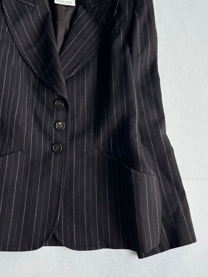 Katharine Hamnett London Black Stripe Jacket Size M