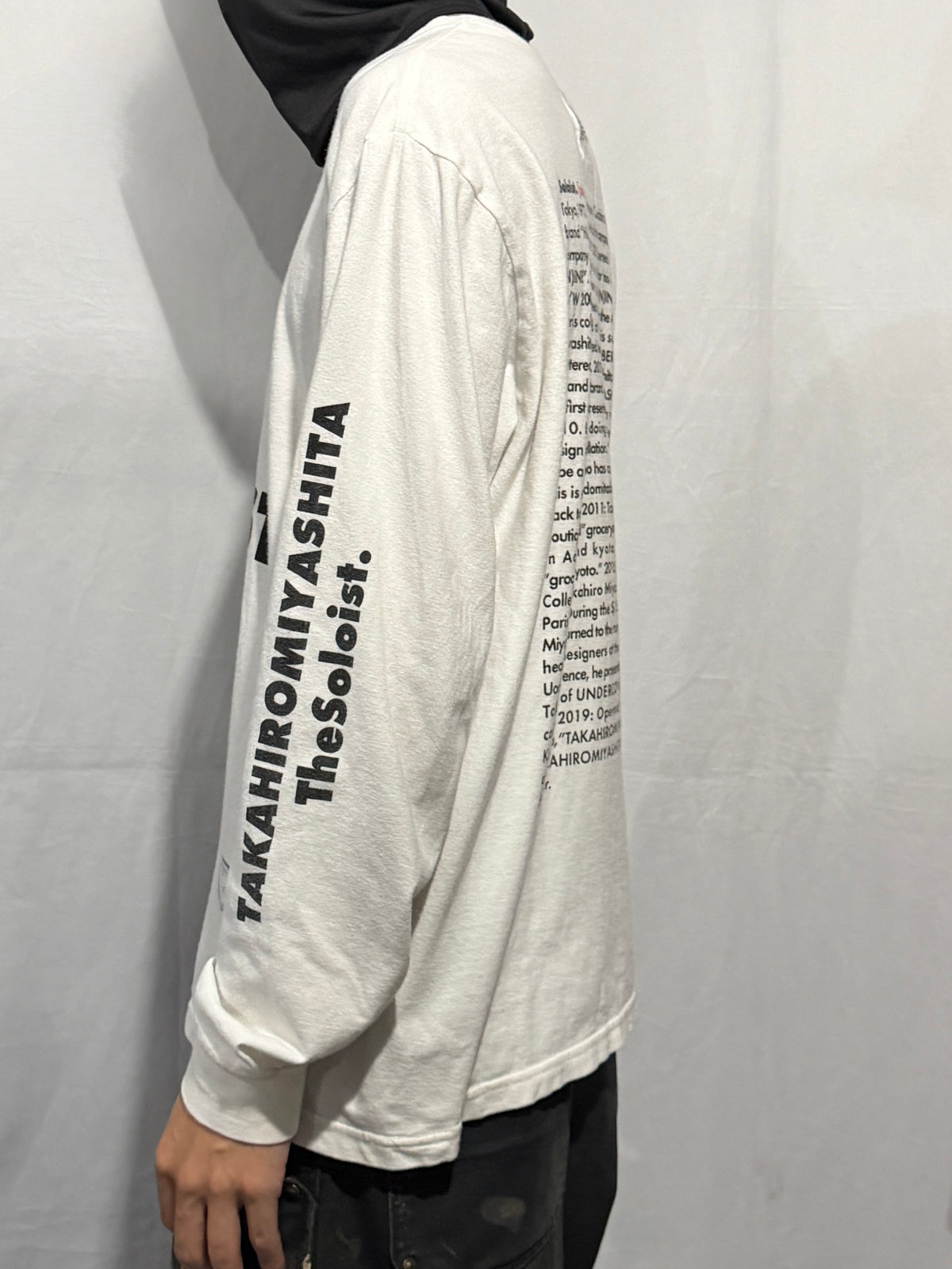 TAKAHIRO MIYASHITA The Soloist Message Design Shirt Cotton