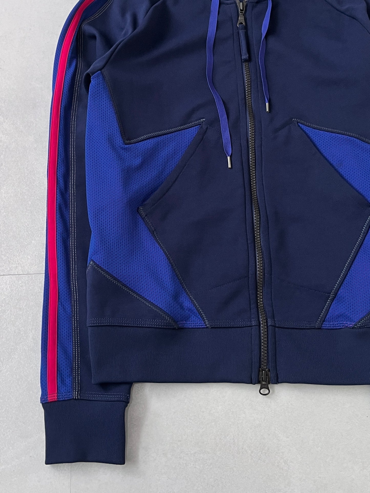 Marithe + Francois Girbaud blue star track jacket Size S