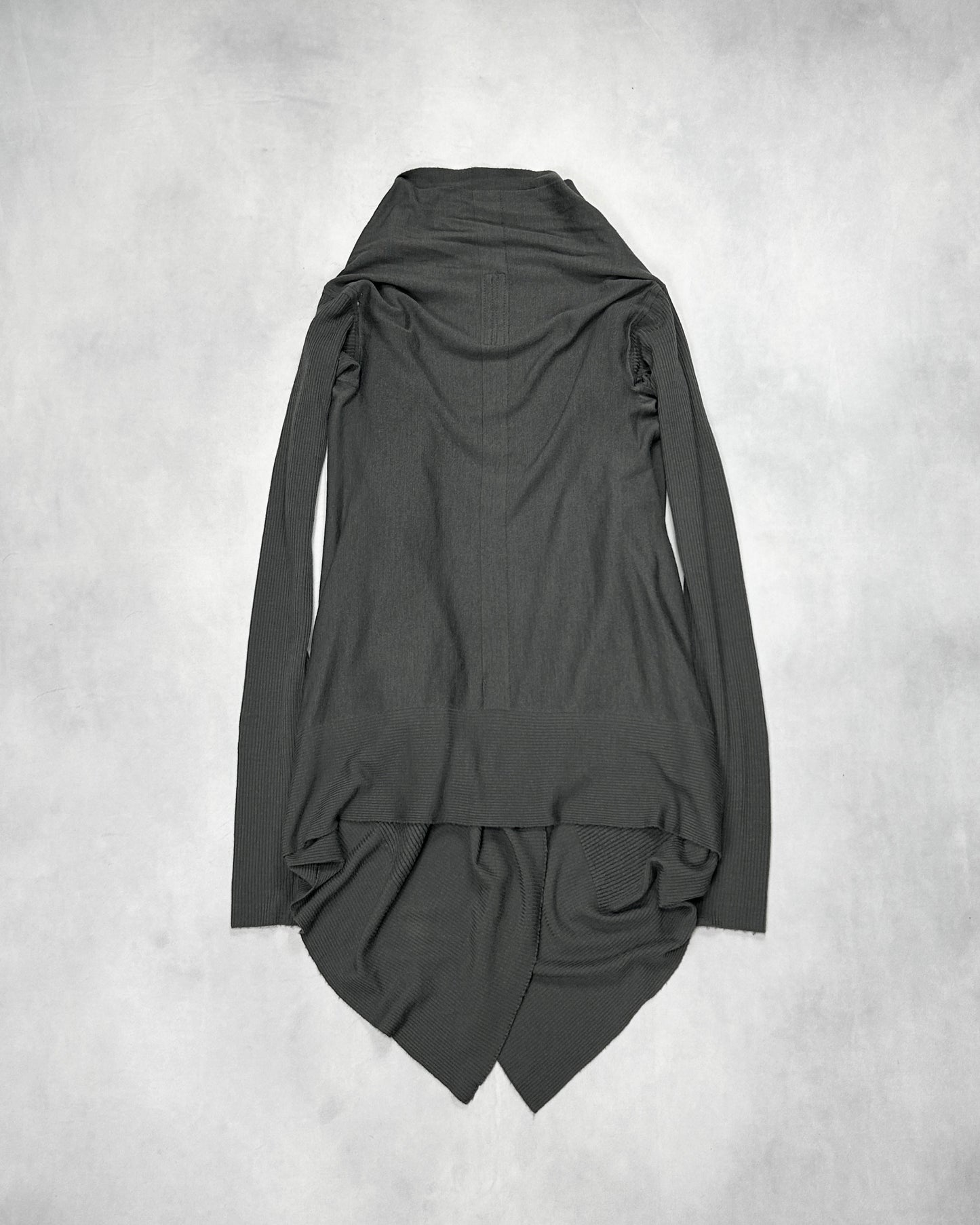Rick Owens F/W13 PLINTH Merino Wool Drape Cardigan Size 48
