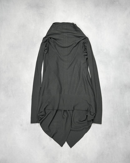 Rick Owens F/W13 PLINTH Merino Wool Drape Cardigan Size 48