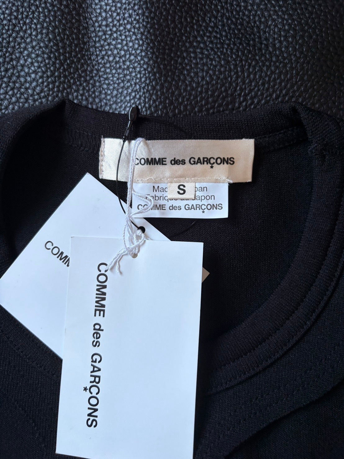 COMME des GARÇONS SS17 Double Cut-Out T-Shirt Black Size S