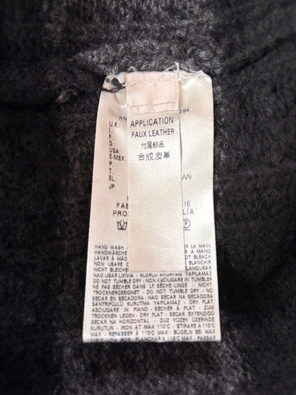 DIESEL BLACKGOLD Virgin Wool Border Low Gauge Knit