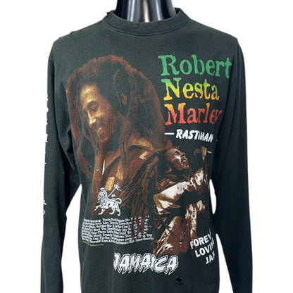 BOB MARLEY Vintage Rastaman Graphic Sleeve T-Shirt Size L