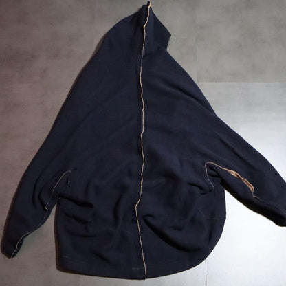 Y's Inside-Out Oversized Knit Hooded Coat Size 2
