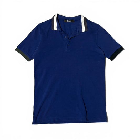 Vintage RAF BY RAF SIMONS Colorblock Embroidered Polo Size S