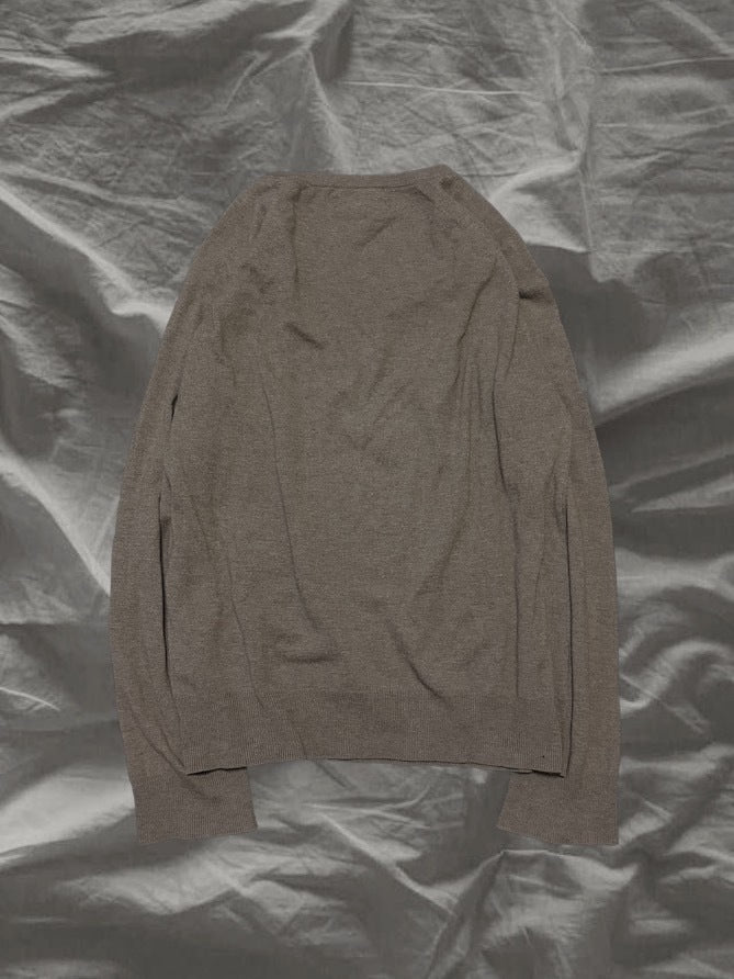 zucca 00s Wool Silk Cashmere Drape V-Neck Knit Size M