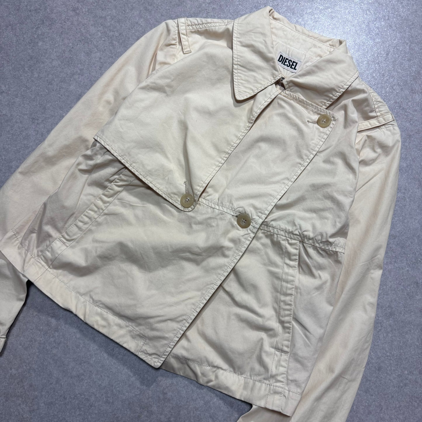Diesel 90s Beige Long Sleeve Shirt Size XS
