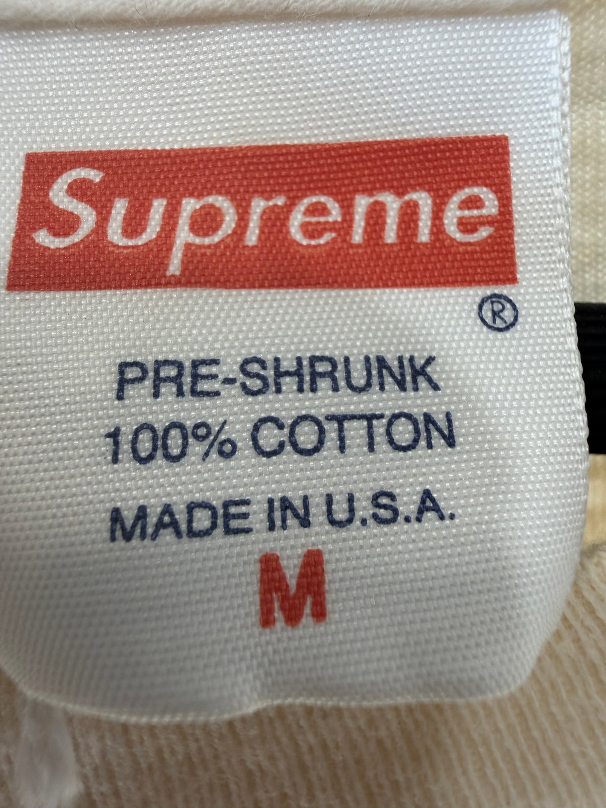 Supreme SUPIUREME Wackies Horace T-Shirt Beige Size M