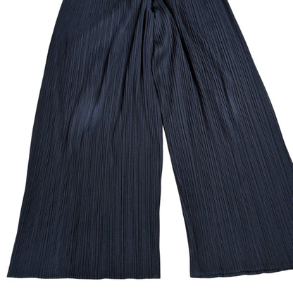 PLEATS PLEASE ISSEY MIYAKE Navy Pleats Straight Pants Size 1