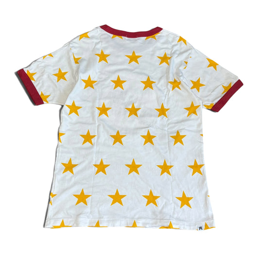 Hysteric Glamour Ringer T-Shirt All Over Red Yellow Size L