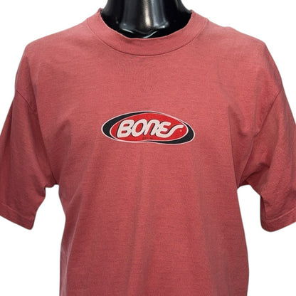 POWELL PERALTA 90s BONES Oval Logo Skate T-Shirt Size L