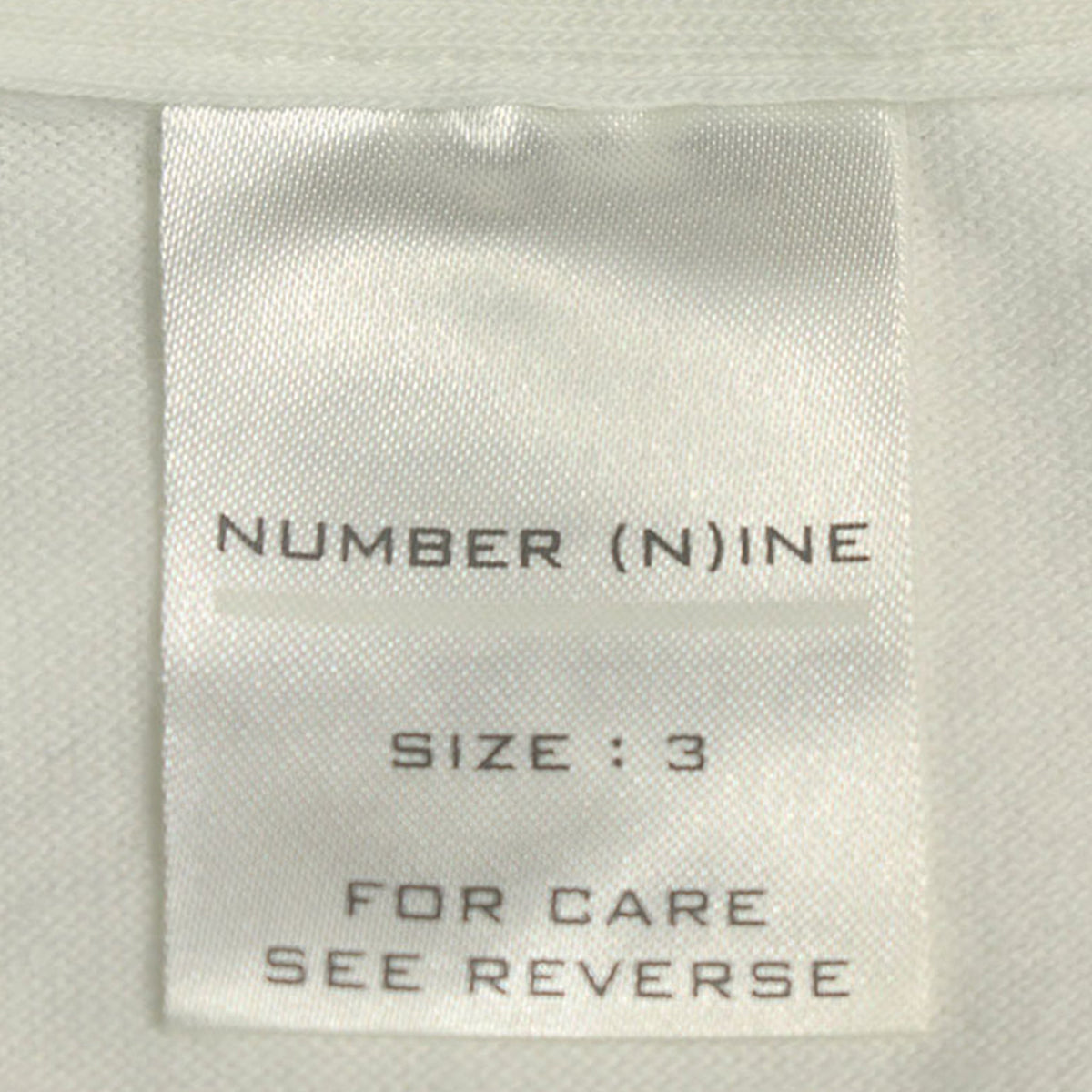 NUMBER (N)INE 5th Anniversary Jacket White Size 3