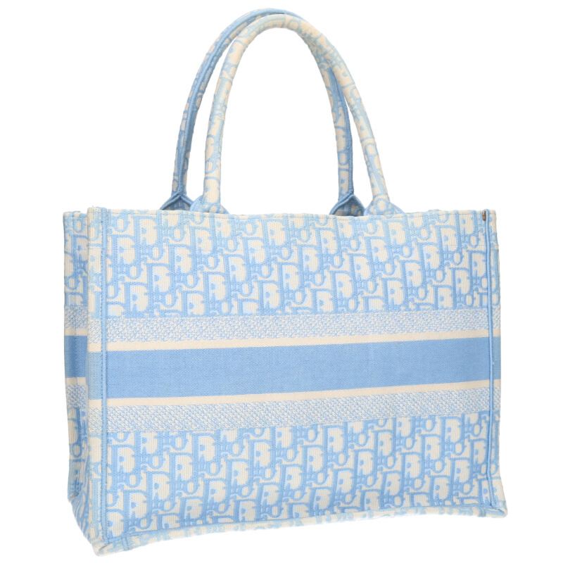 DIOR Light Blue Medium Oblique Jacquard Book Size ONE SIZE