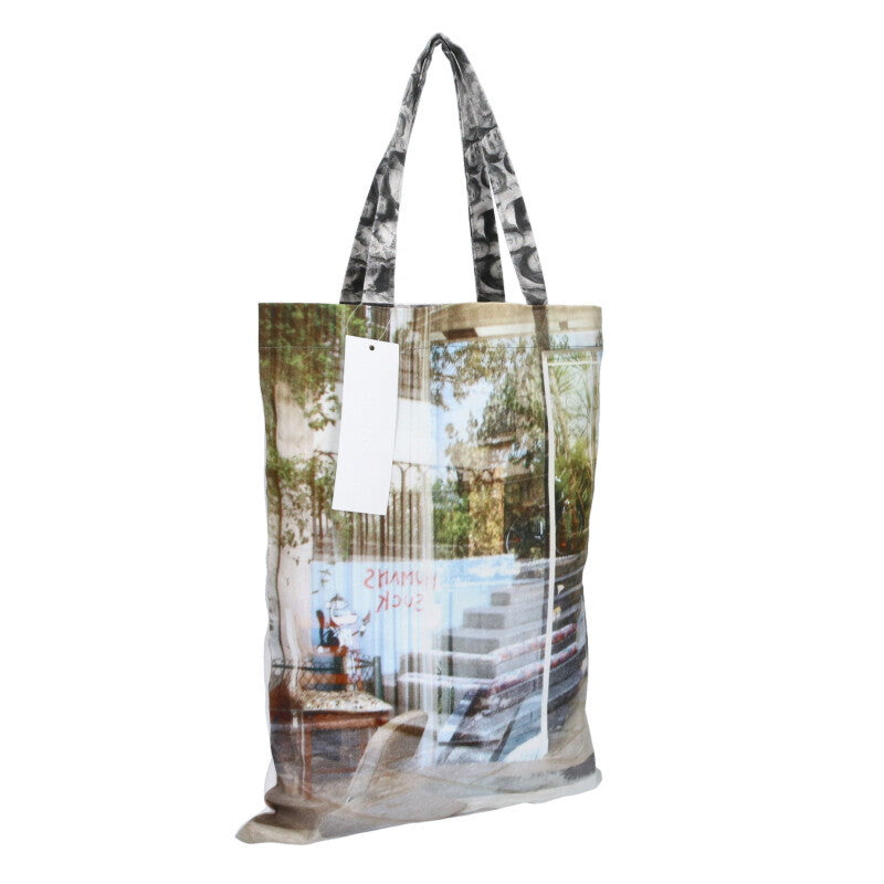 BLESS Multi Graphic Design Cotton Tote Bag Size ONE SIZE
