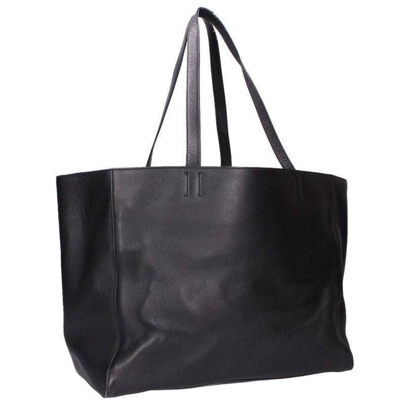 Balenciaga Leather Tote Bag Black