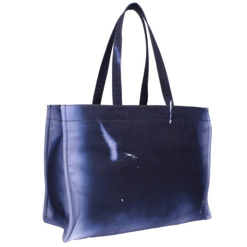 ACNE STUDIOS Blue Spray Logo Shopper Tote Bag Size ONE SIZE
