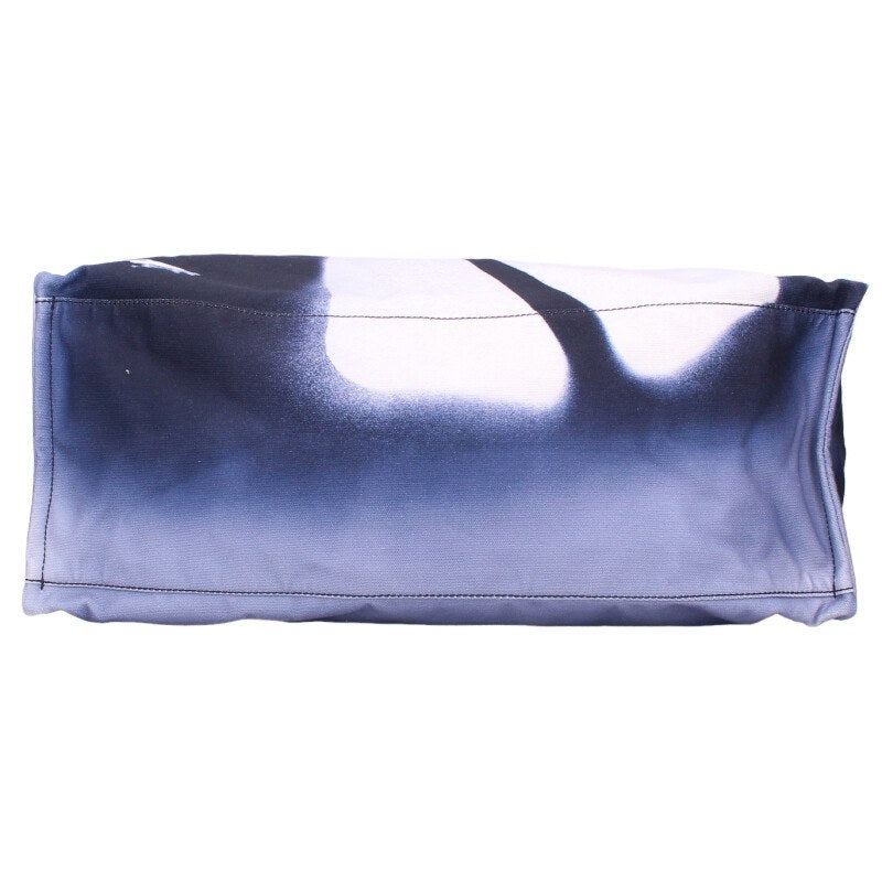 ACNE STUDIOS Blue Spray Logo Shopper Tote Bag Size ONE SIZE
