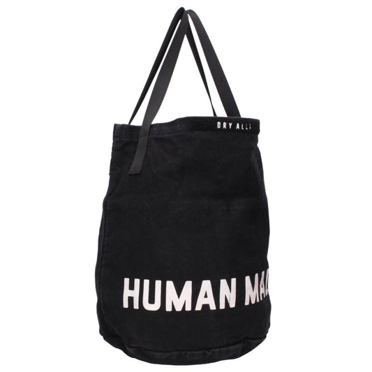 HUMAN MADE Logo Print Canvas Tote Bag Black Size ONE SIZE