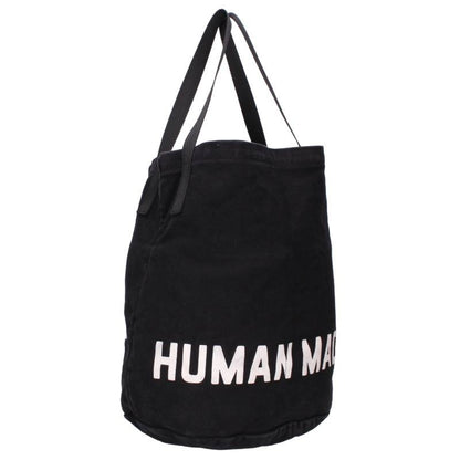 HUMAN MADE Logo Print Canvas Tote Bag Black Size ONE SIZE