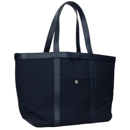 J&M Davidson Leather Trim Canvas Tote Bag Navy Size XXS