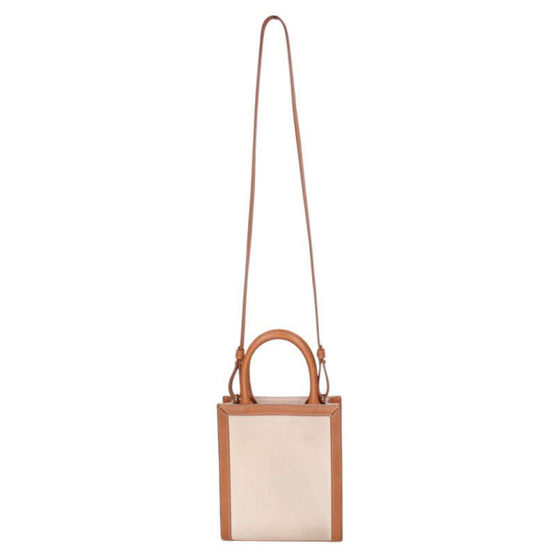 CELINE Mini Vertical Cabas 2-Way Canvas Size ONE SIZE