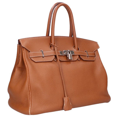 HERMES Birkin 35 Taurillon Clemence Palladium Size ONE SIZE
