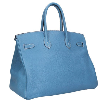 HERMES Birkin 35 Bleu Jean Taurillon Clemence Size ONE SIZE