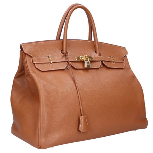 HERMES Birkin 40 Courchevel Leather Gold HW Size ONE SIZE