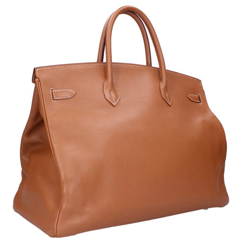 HERMES Birkin 40 Courchevel Leather Gold HW Size ONE SIZE