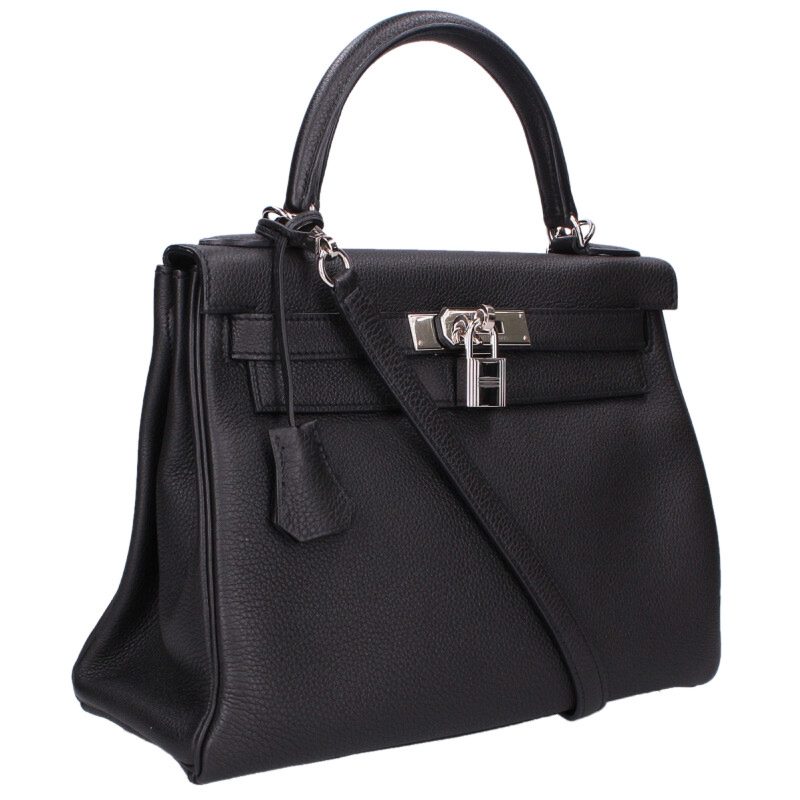 HERMES Kelly 28 Retourne Togo Silver Hardware Size ONE SIZE
