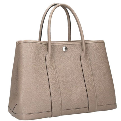 HERMES Garden Party TPM Vache Country Handbag Gray Size TPM