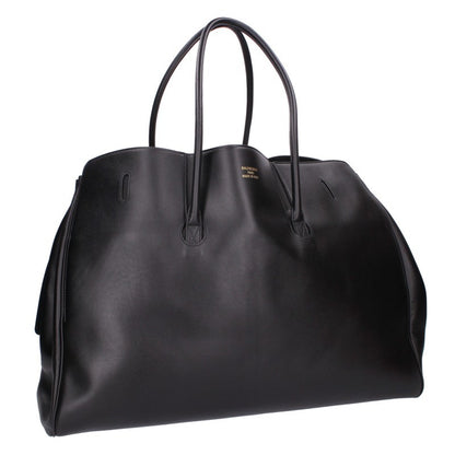 BALENCIAGA BEL AIR XL Leather Carryall Black Gold Handbag Size XL
