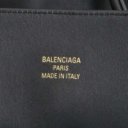 BALENCIAGA BEL AIR XL Leather Carryall Black Gold Handbag Size XL
