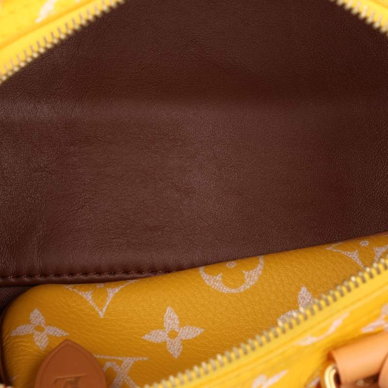 LOUISVUITTON Speedy P9 Monogram 2-Way Handbag Yellow Size 25