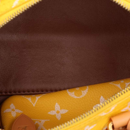 LOUISVUITTON Speedy P9 Monogram 2-Way Handbag Yellow Size 25