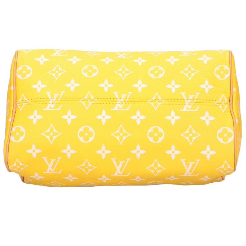 LOUISVUITTON Speedy P9 Monogram 2-Way Handbag Yellow Size 25