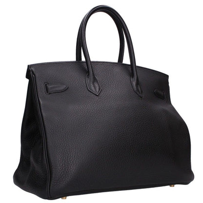 HERMES Birkin GHW Clemence Leather Bag Size 35