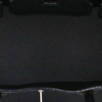 HERMES Birkin SHW Clemence Leather Bag Size 35