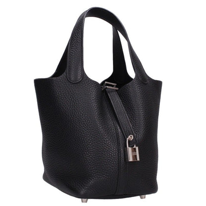 HERMES Picotin Lock Taurillon Clemence Silver HW Bag Size PM