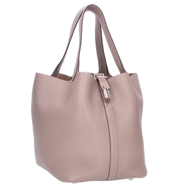 HERMES Picotin Lock Taurillon Clemence Asphalte Bag Size MM