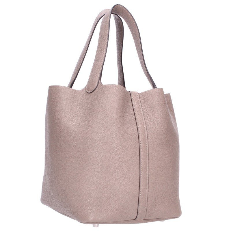 HERMES Picotin Lock Taurillon Clemence Asphalte Bag Size MM