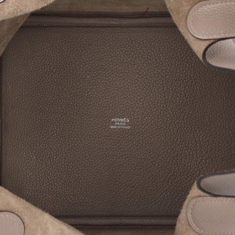 HERMES Picotin Lock Taurillon Clemence Asphalte Bag Size MM