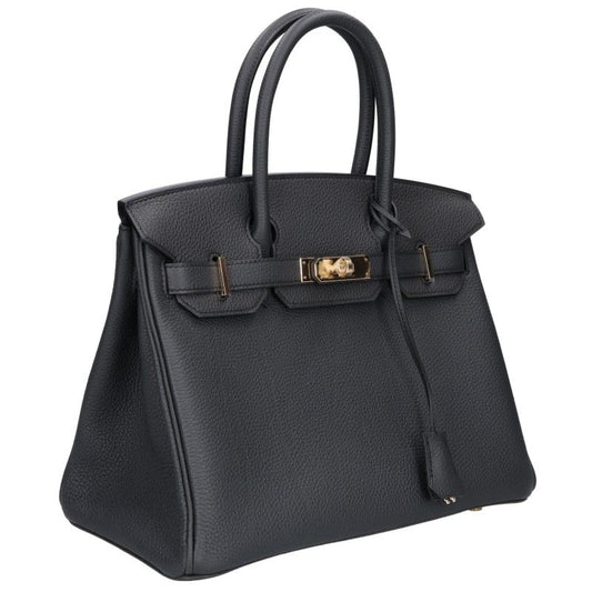 HERMES Birkin 30 Togo Champagne Gold Gray Bag