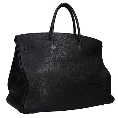 HERMES Birkin 40 Clemence Leather Silver HW Bag