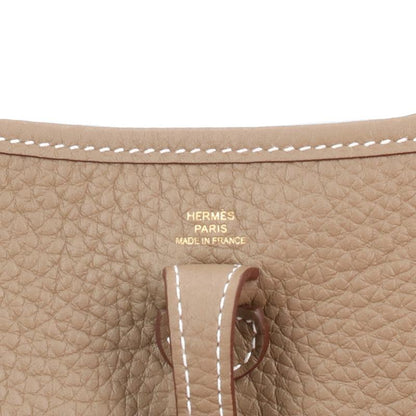 HERMES Evelyne TPM K-Stamp Clemence Etoupe Bag Size ONE SIZE