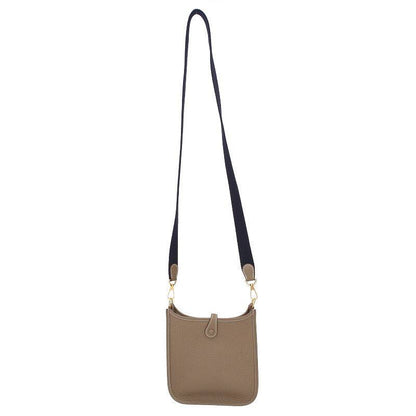HERMES Evelyne TPM W-Stamp Clemence Etoupe Bag Size ONE SIZE