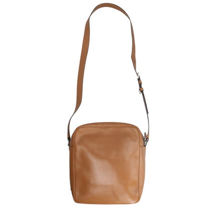 PRADA Bicolor Triangle Logo Plate Leather Bag Size ONE SIZE