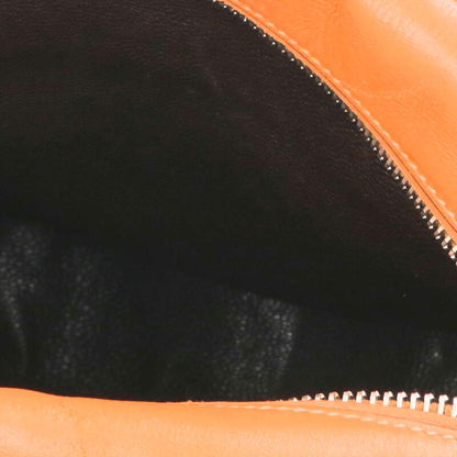 PRADA Bicolor Triangle Logo Plate Leather Bag Size ONE SIZE