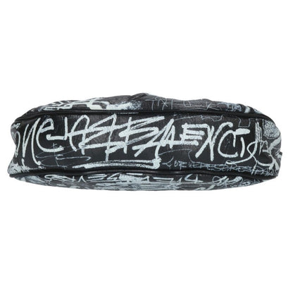 Balenciaga Luca Gaul Graffiti Shoulder Bag Black x White One Size